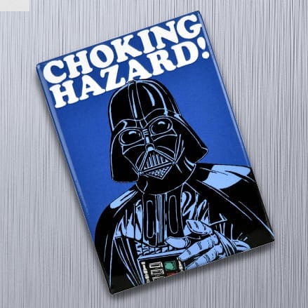 Star Wars Darth Vader Choking Hazard Refrigerator Magnet