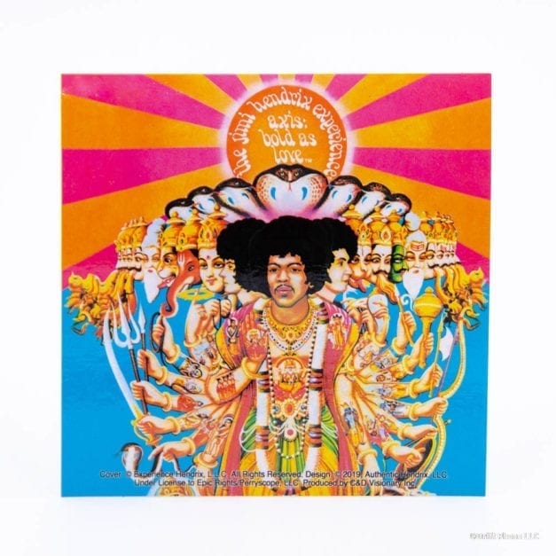 Officially licensed Bold as Love Jimi Hendrix Album Cover Sticker.