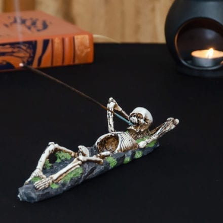 Gothic Relaxing Skeleton Stick Incense Burner