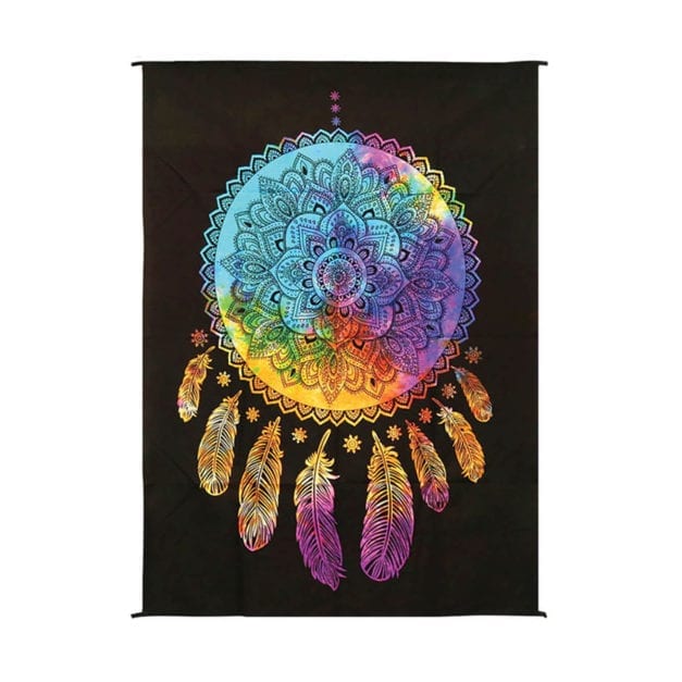 Dreamcatcher Tie Dyed Wall Hanging Tapestry