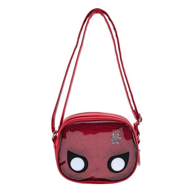 Wide photo of Spider-Man POP! Cross Body Purse with Adjustable Strap.