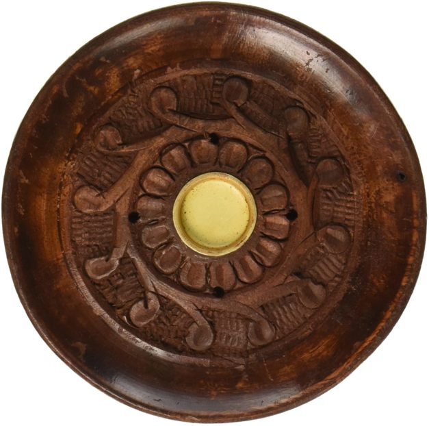 Round Carved Incense Burner