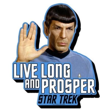 Star Trek Spock Live Long and Prosper Funky Chunky Magnet