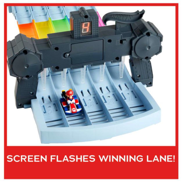 Screen Flashes Winning Lane - Mario Kart Rainbow Racetrack