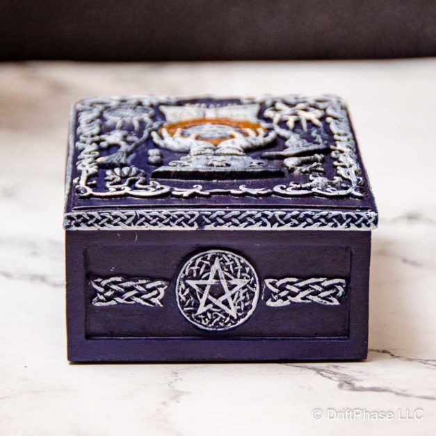 Witch Craft Magical Tarot Card Box Side View