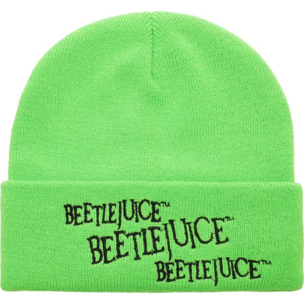 Beetlejuice Neon Green Logo Beanie