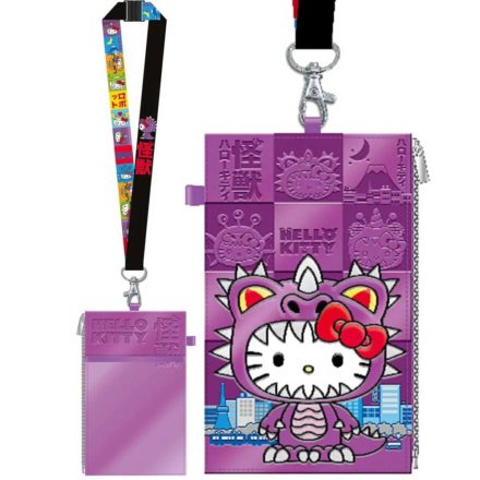 Hello Kitty Monster Lanyard and Passport Holder - Close Up View