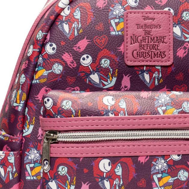 Detail Photo - Jack and Sally Hearts Nightmare Before Christmas Mini Backpack