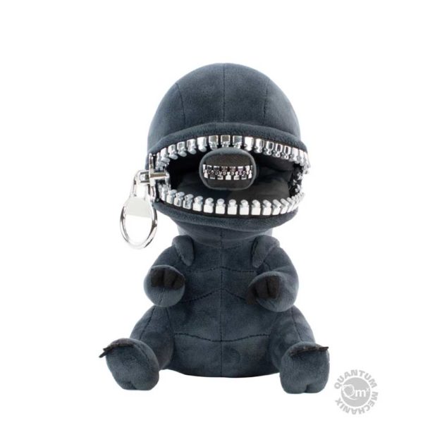 Aliens Zippermouth Plushie - With Mouth Unzipped and Open