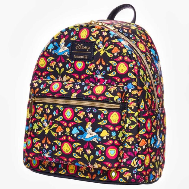 Loungefly Alice in Wonderland Retro Mini Backpack - Right Side