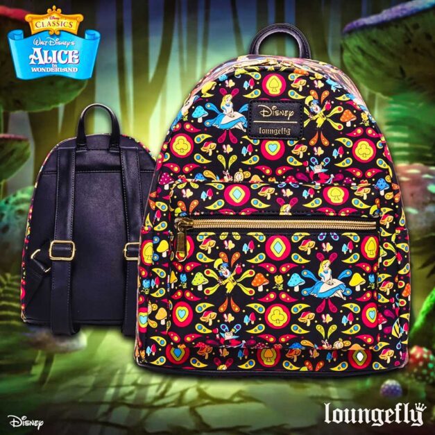 Disney x Loungefly Alice in Wonderland Retro Mini-Backpack - Promo Image