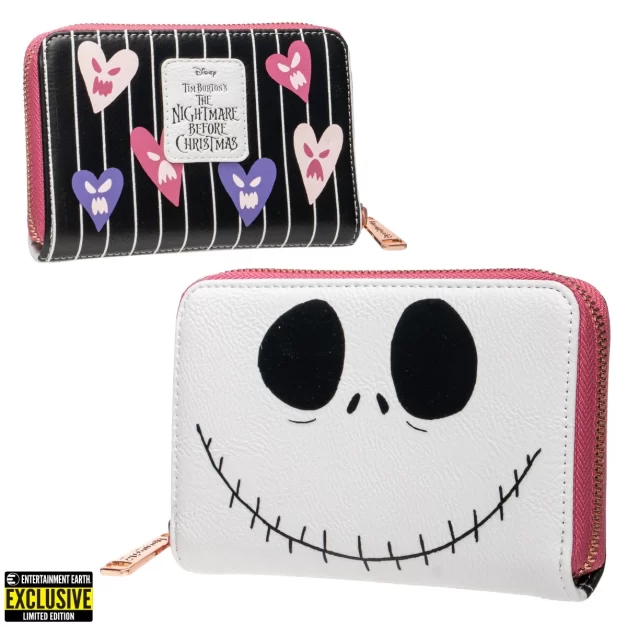Nightmare Before Christmas Jack Skellington Valo-ween Wallet - Front and Back