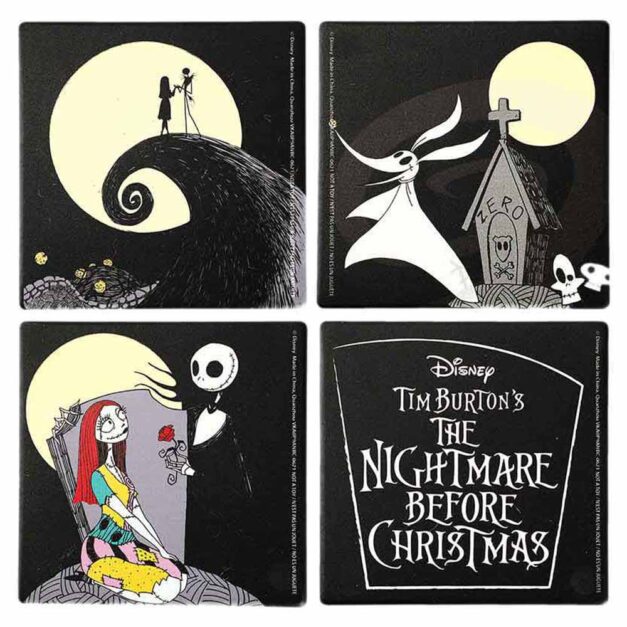 The Nightmare Before Christmas 4pc Coaster Set - All Designs