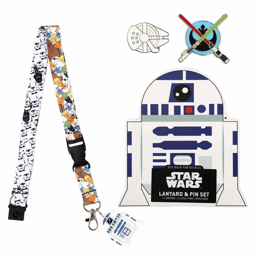 Rebel & Empire Characters Lapel Pins & Lanyard Box Set