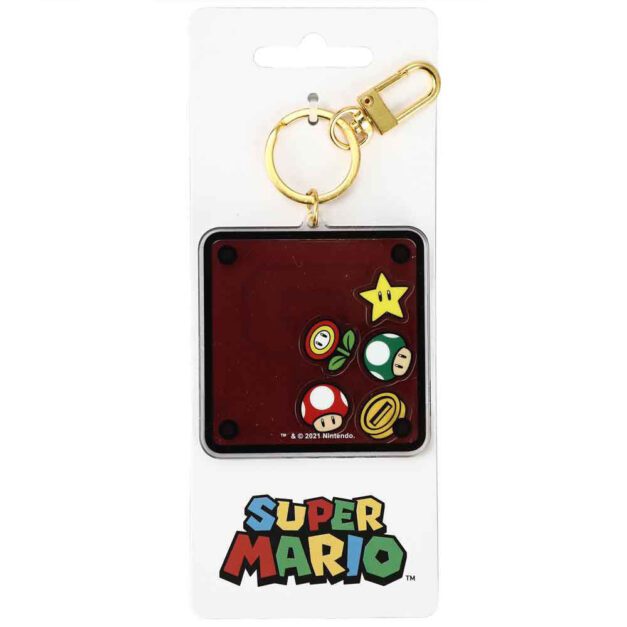 Super Mario Bros. Mystery Block Shaker Keychain - Packaging