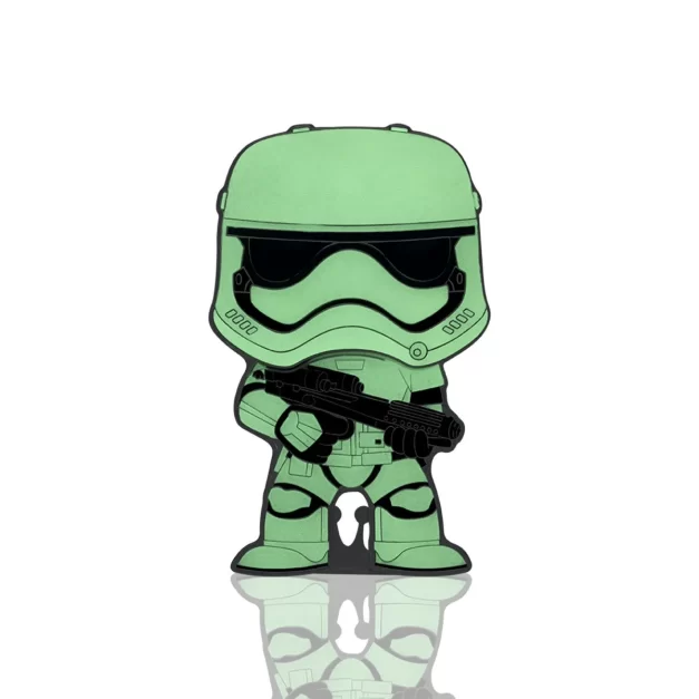 Glow-In-The-Dark Storm Trooper Pop! Enamel Pin - Star Wars the First Order - Glowing