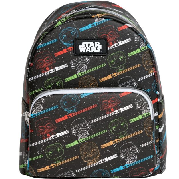 Funko Pop! Star Wars Lightsaber ALL OVER PRINT Mini Backpack.