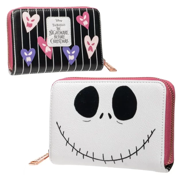 Nightmare Before Christmas Jack Skellington Valo-ween Wallet - Front and Back