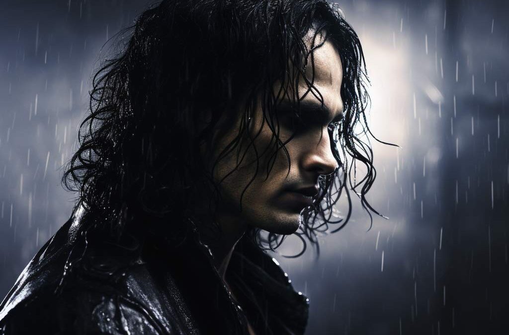 AI Generated Image of Brandon Lee from the film the Crow.